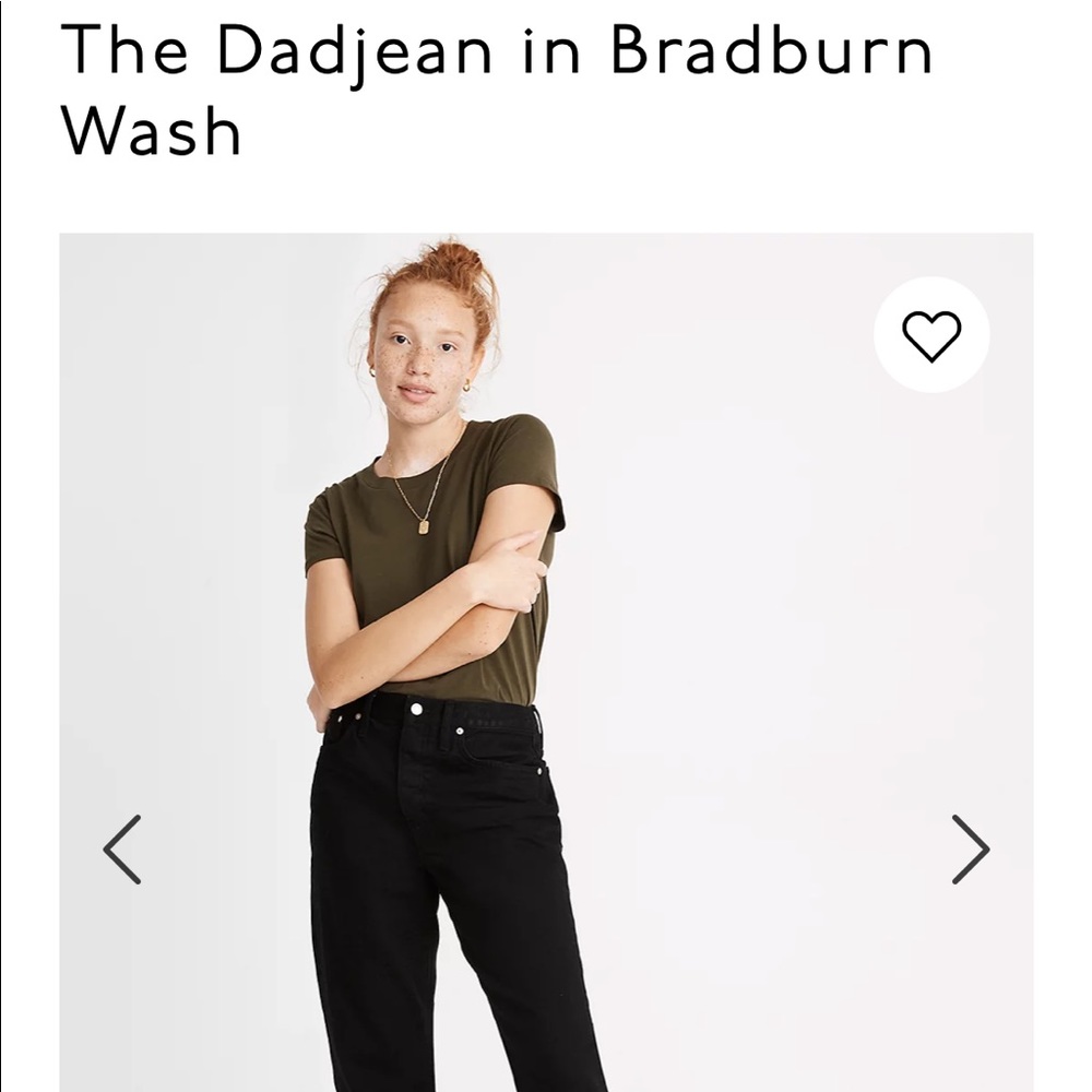 Madewell Black Dadjean Pants